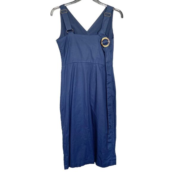 Time And Tru Dress Womens Size Medium Size 8-10 Blue Belt Cove Boho Bohemian - Picture 3 of 11